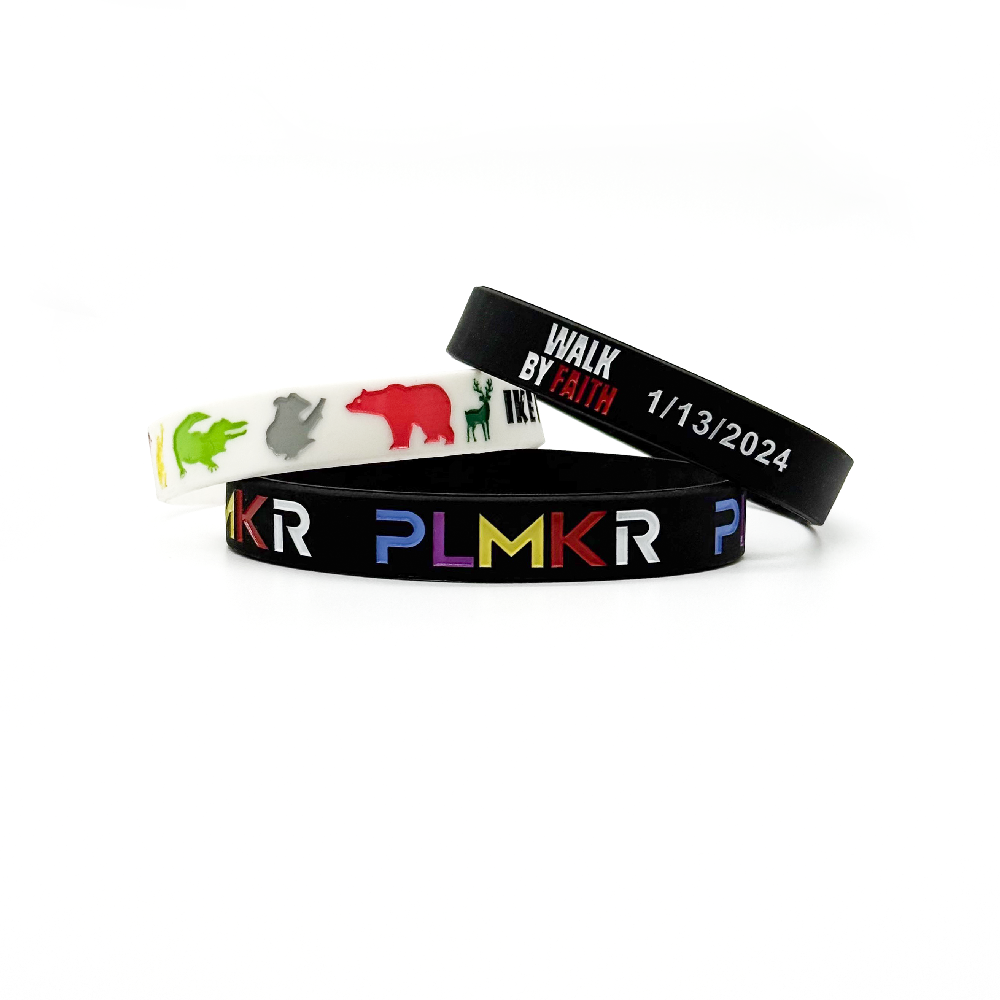 Colorfilled Silicone Wristband