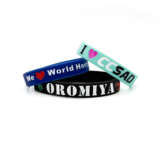 Colorfilled Silicone Wristband