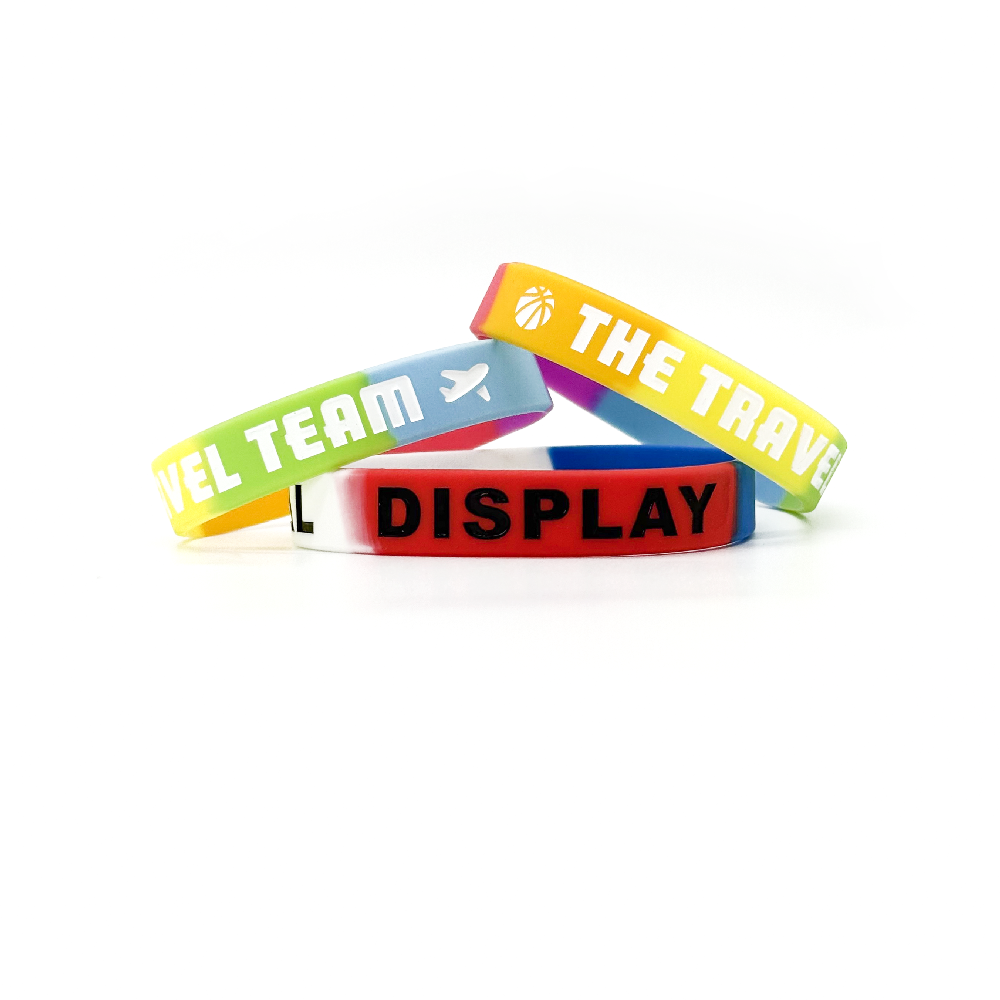 Colorfilled Silicone Wristband