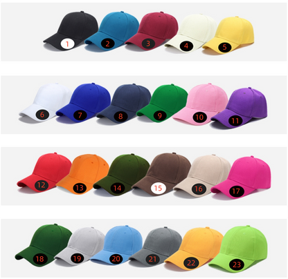 100% Combed Cotton Cap with Logo
