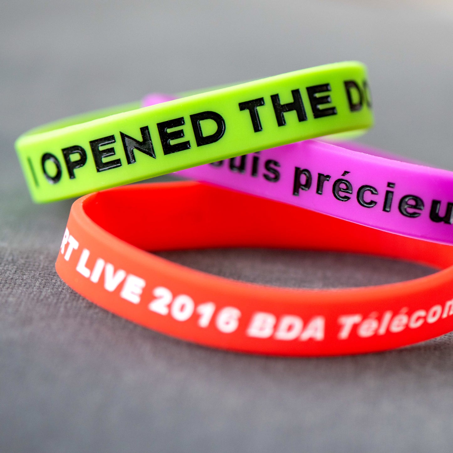 Colorfilled Silicone Wristband